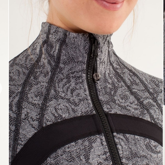 Lululemon Define Jacket *Brushed Rose Herringbone Black / Black - Picture 4 of 14